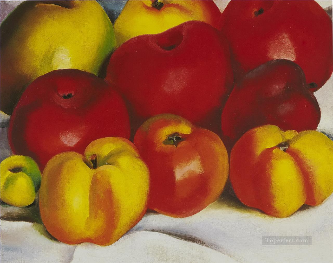 apple family 2 ジョージア・オキーフの静物画の装飾油絵